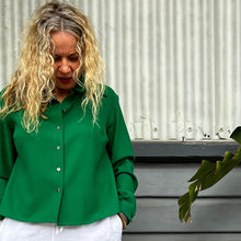 Load image into Gallery viewer, Tailored Shirt in Crepe Wool