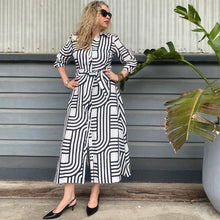 Load image into Gallery viewer, Black and White Dress